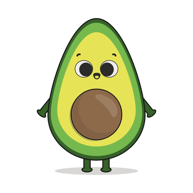 Cute little avocado by Raybble