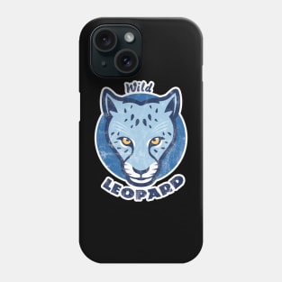 Blue Leopard Skin Phone Case