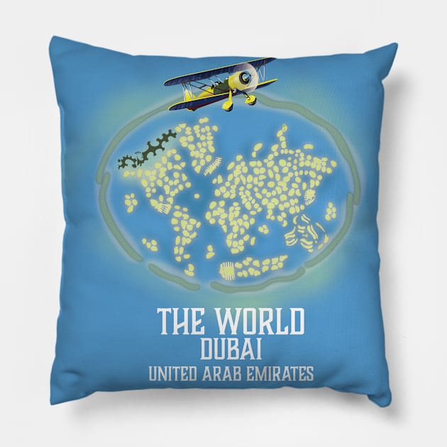 The World United Arab Emirates Pillow by nickemporium1