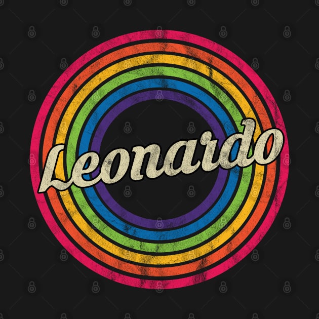 Leonardo - Retro Rainbow Faded-Style by MaydenArt