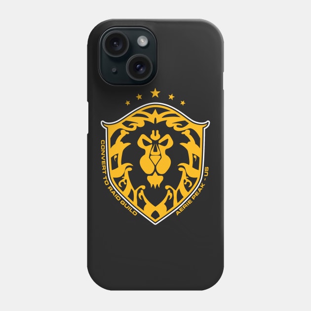 Convert to Raid - Shield Design Phone Case by Signals Media