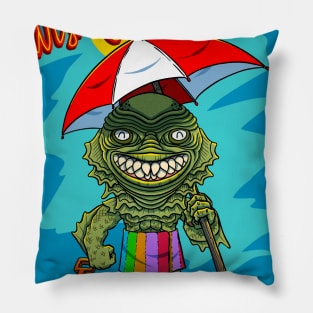 Vacation From The Black Lagoon! Pillow