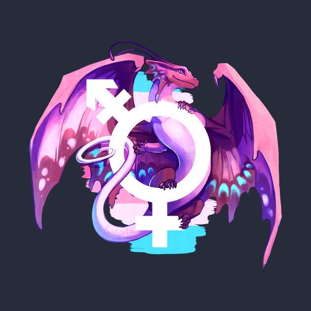 Transfeminine Pride Dragon Lgbt T Shirt Teepublic 8194