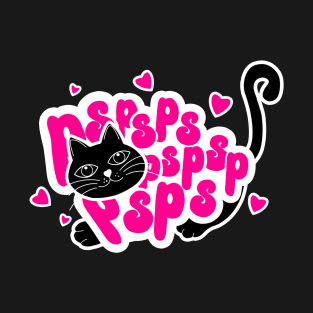 PSPSPS Cute Funny Cat Lover T-Shirt