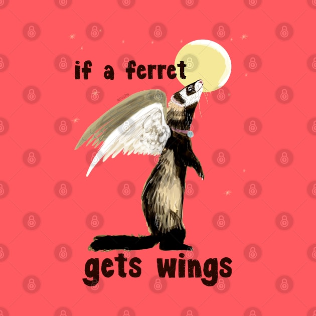 If a ferret gets wings by belettelepink