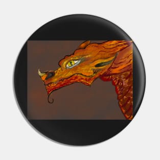 Textile Dragon Pin