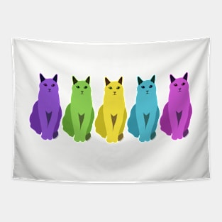 Cats of Many Colors Tapestry