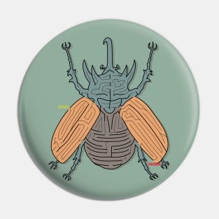 A-Maze-ing Beetle Pin