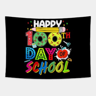 Happy 100 Days Of School 100Th Day Of School Teacher Kids Tapestry