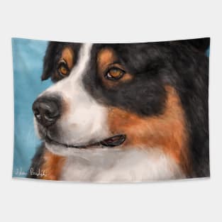 Painting of a Gorgeous Australian Shepherd Tapestry