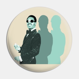 Stevie Wonder Retro Mint Pin