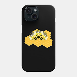 Beehive Funny 3 Bees Serves Queen , Beekeepers Live Phone Case