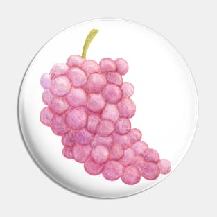 Red Grape ~ Watercolor Painting Pin