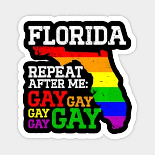 Miami LGBTQ Pride Parade Florida Repeat After Me Gay Gay Magnet