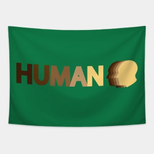 Human being human typography design Tapestry