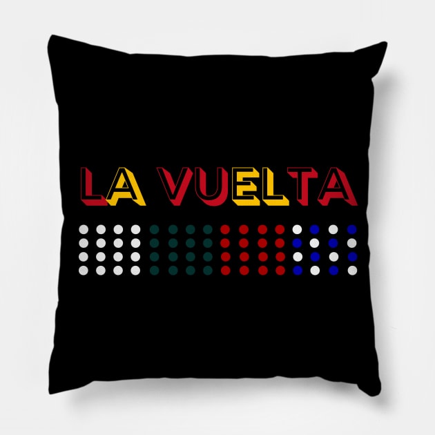 La Vuelta Cycling Shirt, La Vuelta Jersey, La Vuelta 2023, Vuelta Espana Pillow by CyclingTees