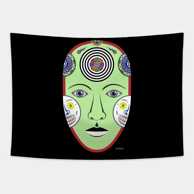 Rave Green Tapestry by patrou