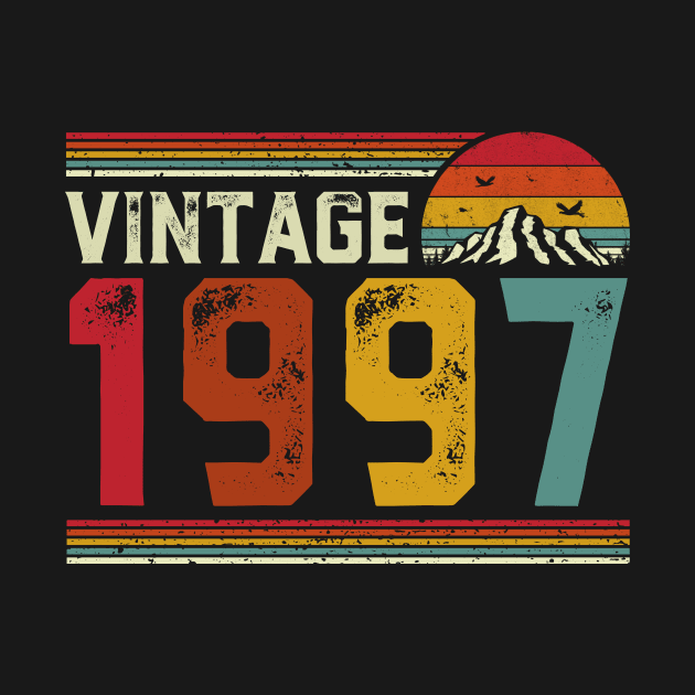 Vintage 1997 Birthday Gift Retro Style by Foatui