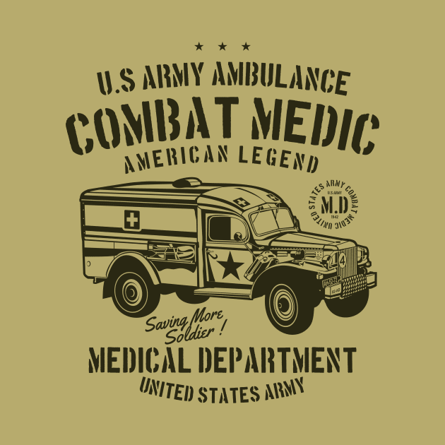 Army Ambulance Combat Medic by lionkingdesign