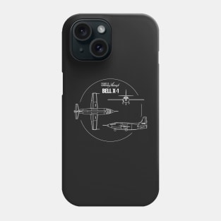 Bell X-1 Supersonic Aircraft Sound Barrier Rocket Shirt Phone Case