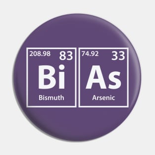 Bias (Bi-As) Periodic Elements Spelling Pin