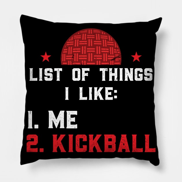 I like Me and Kickball Kickballer Pillow by Peco-Designs