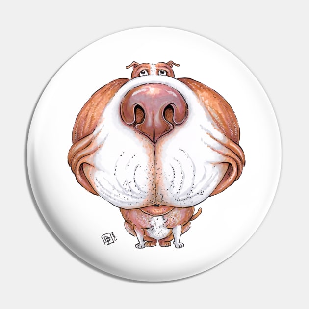 Pit Bull Terrier Dog Pin by obillwon