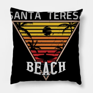 Beach happiness in Santa Teresa Pillow