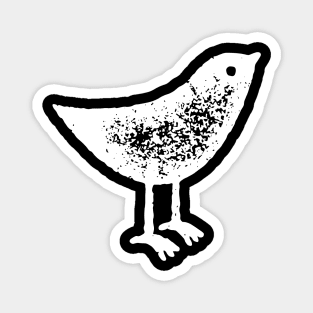 Little Distressed Bird Magnet