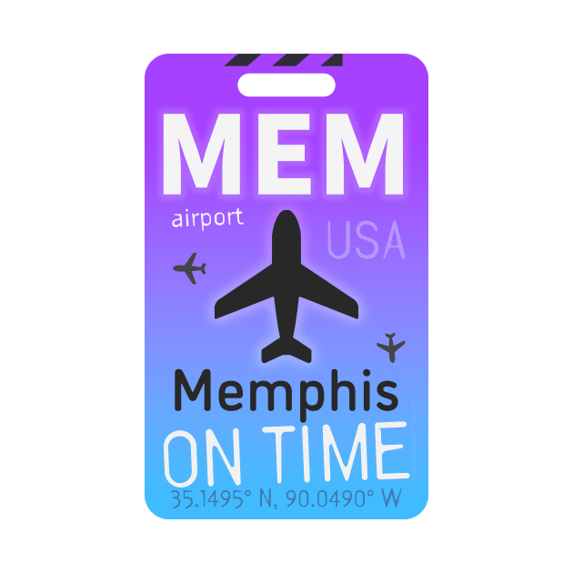 "Gateway to Graceland: MEM Airport Code Design" by Woohoo