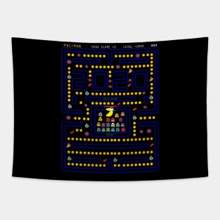 Pac-man Corona virus Tapestry