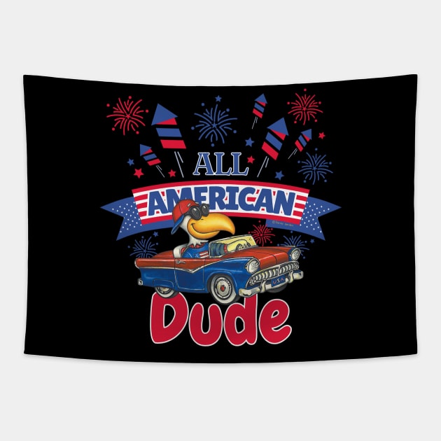 All American Dude Tapestry by Danny Gordon Art