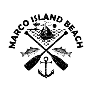 Marco Island Beach, America, Boat Paddle T-Shirt