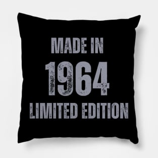 Vintage Made in 1964, Limited Edition  , Gift for Mom Dad Birthday Pillow