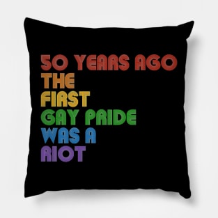 50 Years Ago The First Gay Pride Pillow