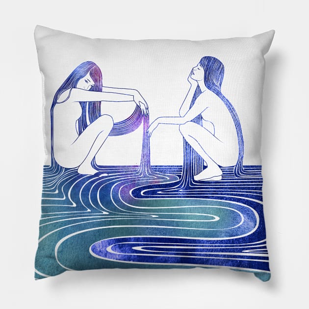 Doris and Eione Pillow by Sirenarts