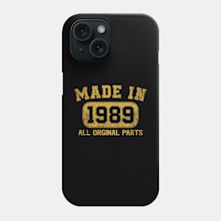 Made In 1989 Birthday Gifts 35 Years Old 35th Bday Present Phone Case