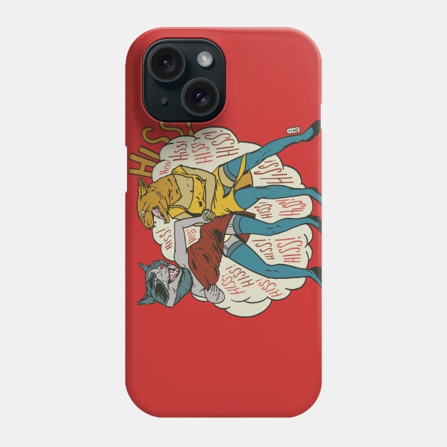 Cat Fight Phone Case by Thomcat23