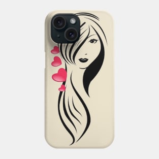 beauty girl Phone Case