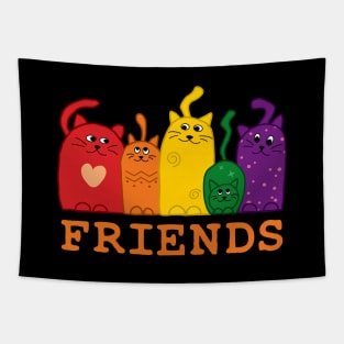 The cats and the friends Tapestry