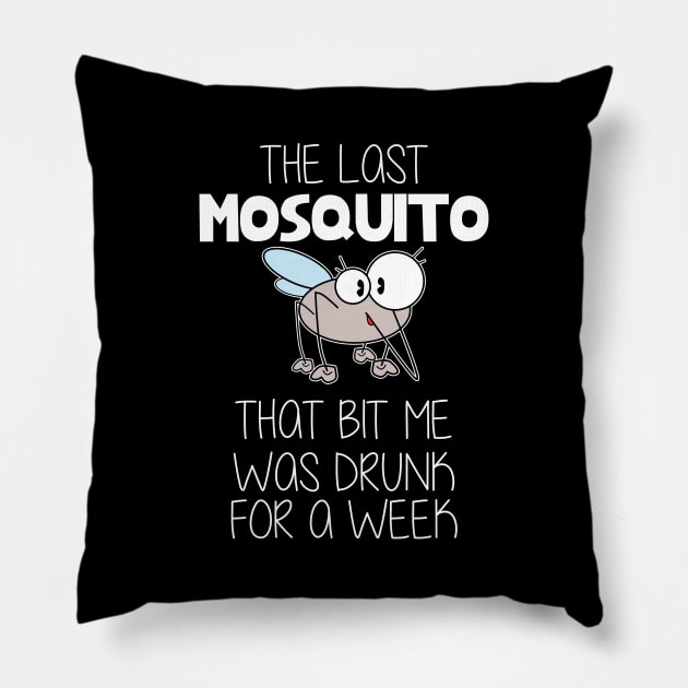 Alcohol Drunk Mosquito Pillow by Imutobi