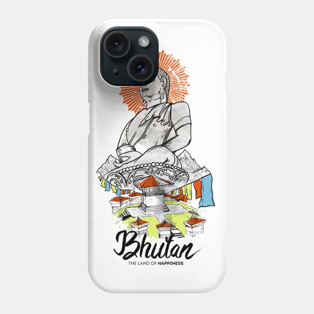 Magical Bhutan Phone Case by rjartworks