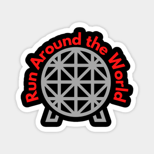 Run Around the World Tee Magnet