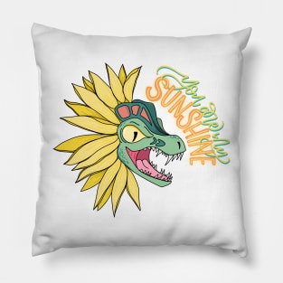 You are my Sunshine Dilophosaurus Pillow