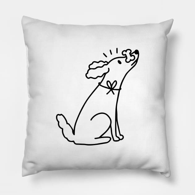 Good Dog Pillow by Ashleigh Green Studios