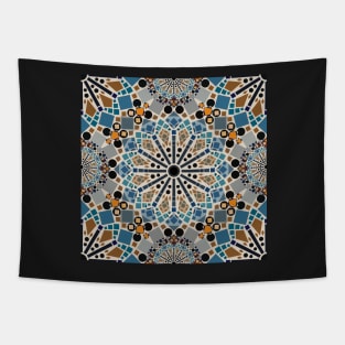 Geometric Mandala Pattern Tapestry