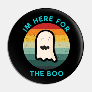 im here for the boo vintage Light blue Pin