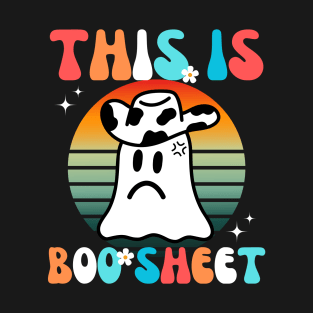 Groovy This Is Boo Sheet Halloween Costume Party Men Women T-Shirt