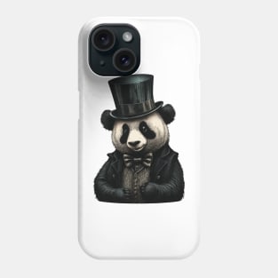 Panda wearing Top Hat Phone Case