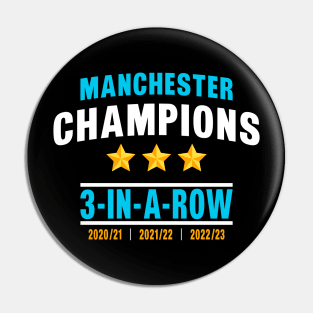 Manchester Champions 2022-2023 Pin